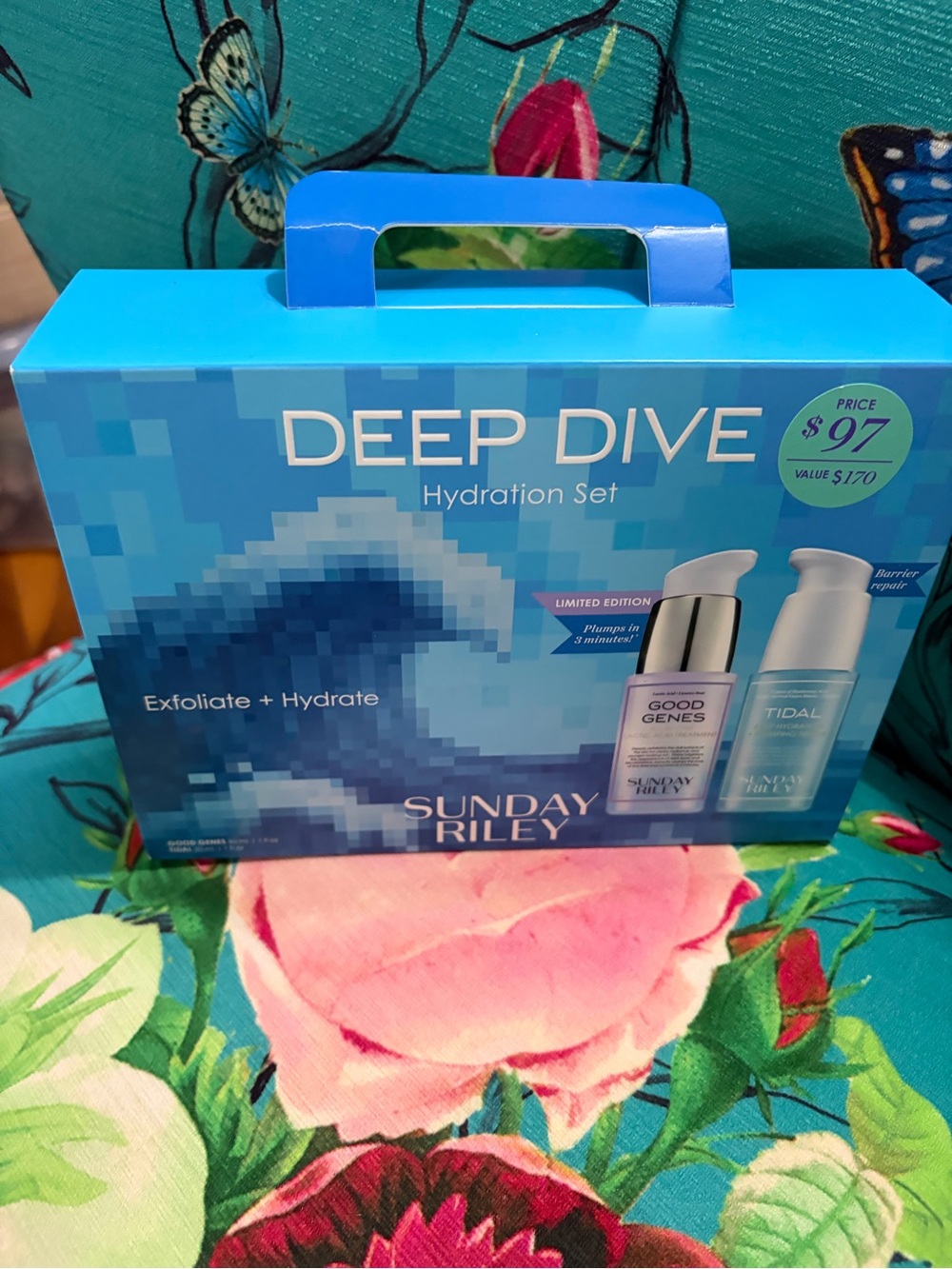 Sunday Riley Deep Dive Hydration Set - Good Genes and Tidal-Full Size!